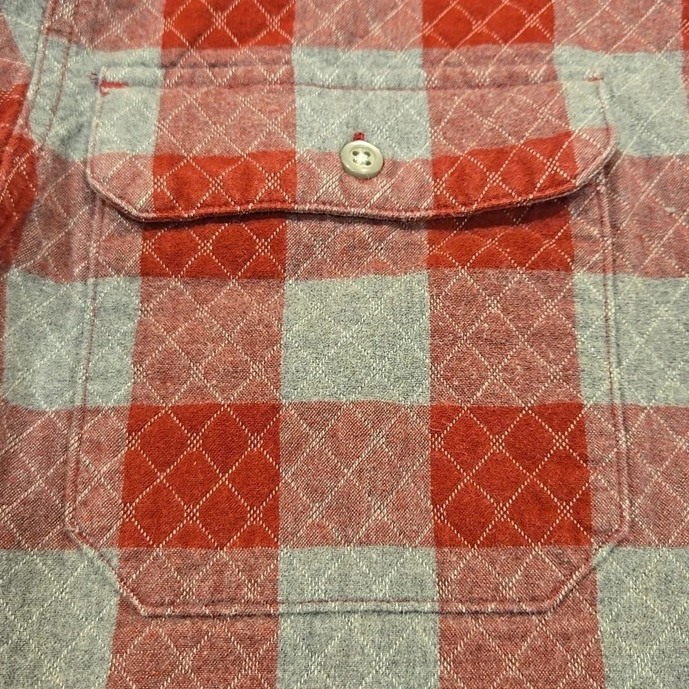 BANANA REPUBLIC PLAID SHIRT/JACKET SHACKET QUILTED BUTTON UP SLIM FIT. SIZE MED.